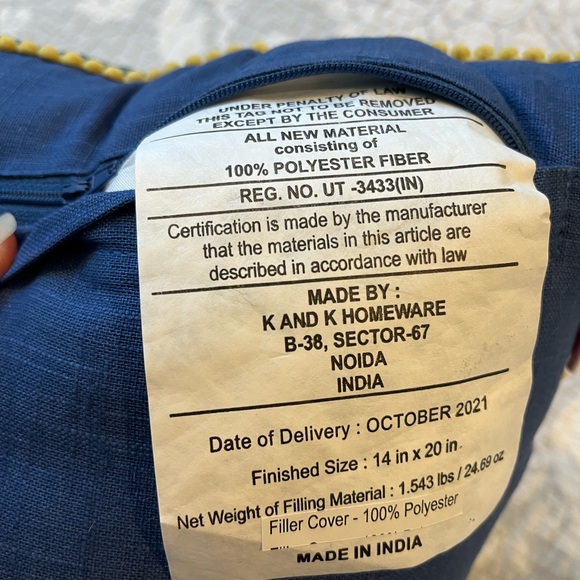 NWT Spring Gatherings Embroidered Pillow - Picture 8 of 13